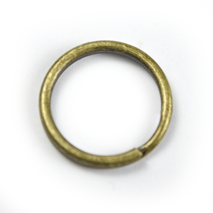 Split Ring, 15mm Split Ring - Antique Bronze Plated Brass