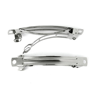 Barrette 60mm, nickel plated, lead free