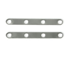 Spacer Bar, 27x2mm Spacer Bar with 4 holes for 4 strands - .999 Fine Silver Plated Brass