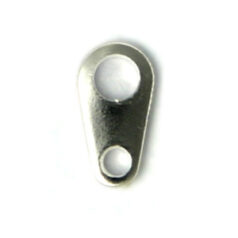 Links, 6.5x3mm Links for Clasps - Silver Plated Brass