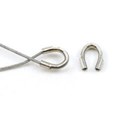 Wire Protector, 4x4mm Wire Protector in Tube with 0.5mm inside diameter - Nickel Plated Brass