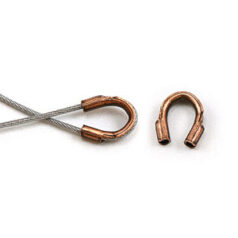 Wire Protector, 4x4mm Wire Protector in Tube with 0.5mm inside diameter - Antique Copper Plated Brass