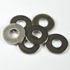 Spacer Bead, 8mm Round Spacer bead, 0.5 thickness, holesize: 3mm - Nickel