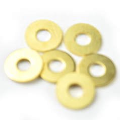Spacer Bead, 8mm Round Spacer bead, 0.5 thickness, holesize: 3mm - Brass