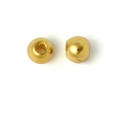 Bead, 3mm Round Nickel Plated Seamless Bead, holesize: 0.50mm - Gold