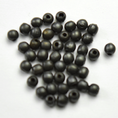 Bead, 2.6mm Round Brass bead - Gunmetal