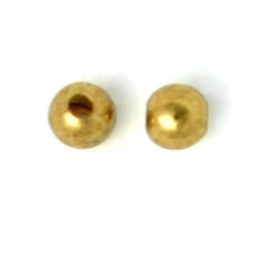 Bead, 2.5mm Round Metal bead - 24K Gold Plated