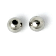 Bead, 3mm Round Metal bead - Nickel