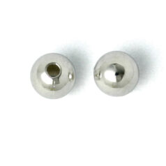 Bead, 5mm Round Metal bead, holesize: 1.5mm - .999 Fine Silver