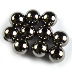 Bead, 6mm Round Metal bead, holesize: 1.5mm - Gunmetal