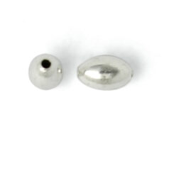 oval metal bead