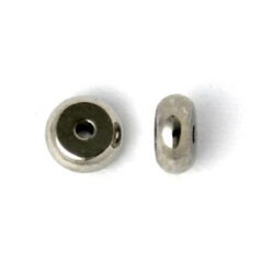Bead, 5x2mm Spacer - Nickel