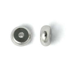 Bead, 5x2mm Spacer - .999 Fine Silver