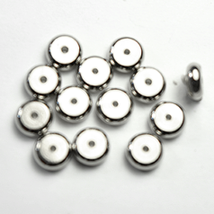 Bead, 6x2mm Spacer - Nickel