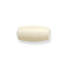 Bead, Bone 1/2" Bone Pipe - White
