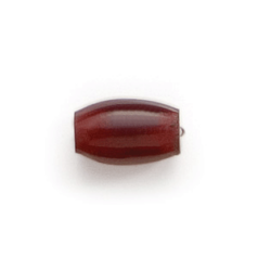 Bead, Horn 0.5 inch Horn Pipe in Red (Hole Size 2.5mm)