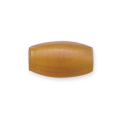 Bead, Horn 1/2 inch Horn Pipe in Brown (Hole Size 2.5mm)