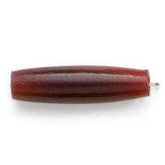 Bead, Horn 1 inch Horn Pipe in Red (Hole Size 2.5mm)