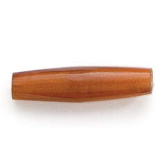 Bead, Horn 1 inch Horn Pipe in Golden Brown (Hole Size 2.5mm)