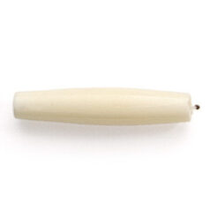 Bead, Bone 1.5 inch Bone Pipe - White