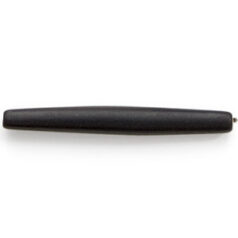 Bead, Bone 2 inch Bone Pipe in Dyed Black (Hole Size 3mm)