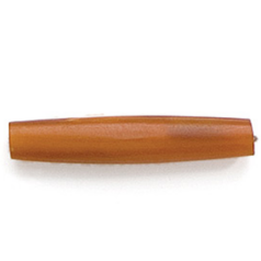 Bead, Horn 2.5 inch Horn Pipe in Brown (Hole Size 3mm)