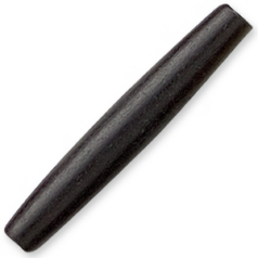 Bead, Bone 3" Bone Pipe - Black