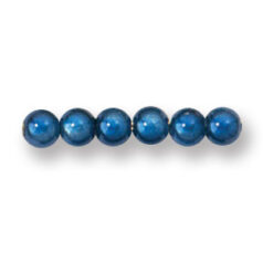 Bead, Miracle Bead 4mm Round - Royal (Hole Size 0.9mm)