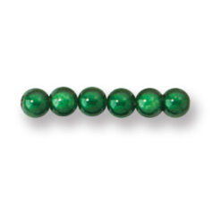 Bead, Miracle Bead 4mm Round - Green (Hole Size 0.9mm)