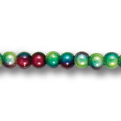 Bead Miracle Japanese 4mm  - 3 Tone Red/Green/Blue