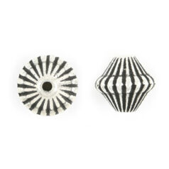 Bead, Metalized Plastic in Antique Silver, 8.5x8.5mm Mushroom Shape (Hole Size 1.25mm)