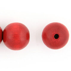 Bead, Preciosa Czech Wood Beads, 8mm Round - Red (Hole Size 2mm)