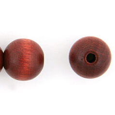 Bead, Preciosa Czech Wood Beads, 8mm Round - Light Mahogany (Hole Size 2mm)