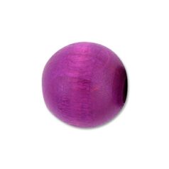 Bead, Preciosa Czech Wood Beads, 10mm Round - Purple (Hole Size 2mm)
