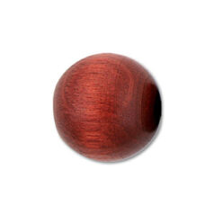 Bead, Preciosa Czech Wood Beads, 10mm Round - Light Mahogany (Hole Size 2mm)
