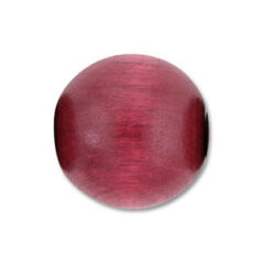Bead, Preciosa Czech Wood Beads, 12mm Round - Burgundy (Hole Size 2.5mm)