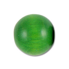 Bead, Preciosa Czech Wood Beads, 12mm Round - Green (Hole Size 2.5mm)