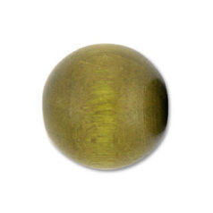 Bead, Preciosa Czech Wood Beads, 12mm Round - Khaki (Hole Size 2.5mm)