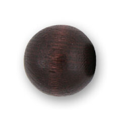 Bead, Preciosa Czech Wood Beads, 12mm Round - Dark Brown (Hole Size 2.5mm)