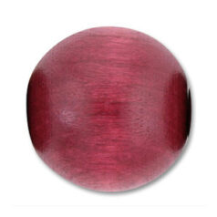 Bead, Preciosa Czech Wood Beads, 16mm Round - Burgundy (Hole Size 2.5mm)