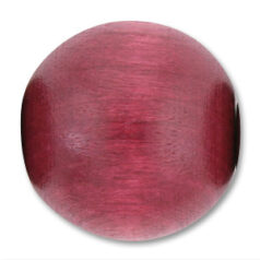 Bead, Preciosa Czech Wood Beads, 18mm Round - Burgundy (Hole Size 2.8mm)