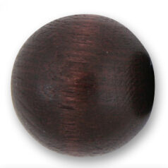 Bead, Preciosa Czech Wood Beads, 18mm Round - Dark Brown (Hole Size 2.8mm)