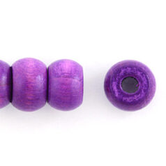6mm Crow - Purple. Hole size 2.75mm