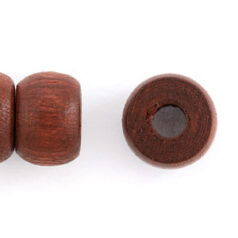Bead, Preciosa Czech Wood Beads, 6x9mm Crow - Dark Mahogany (Hole Size 3mm)