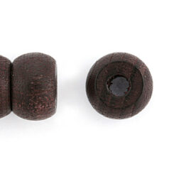 Bead, Preciosa Czech Wood Beads, 6x9mm Crow - Dark Brown (Hole Size 3mm)