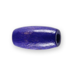 German Wood Beads, 8x4.2mm Oval Tube - Purple(Hole: 1.4mm)