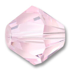 Bead, Helenski Crystal Art.8001 10mm Bicone - Rosaline Pink