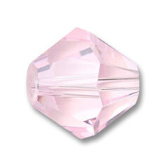 Bead, Helenski Crystal Art.8001 8mm Bicone - Rosaline Pink