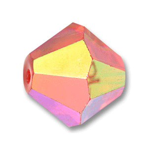 Helenski Genuine Crystal Art.8001 8mm Bicone - Light Siam AB