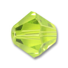 Bead, Helenski Crystal Art.8001 8mm Bicone - Light Olivine